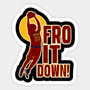 Fro It Down! Sticker